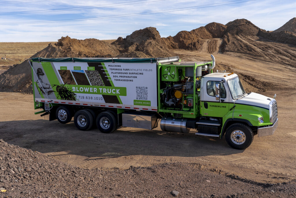 material blower truck